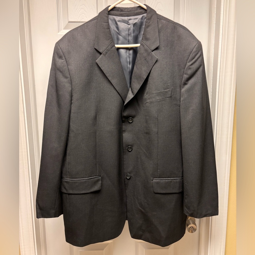 Jones New York Men’s Suit Jacket – Black (Approx. 44R)